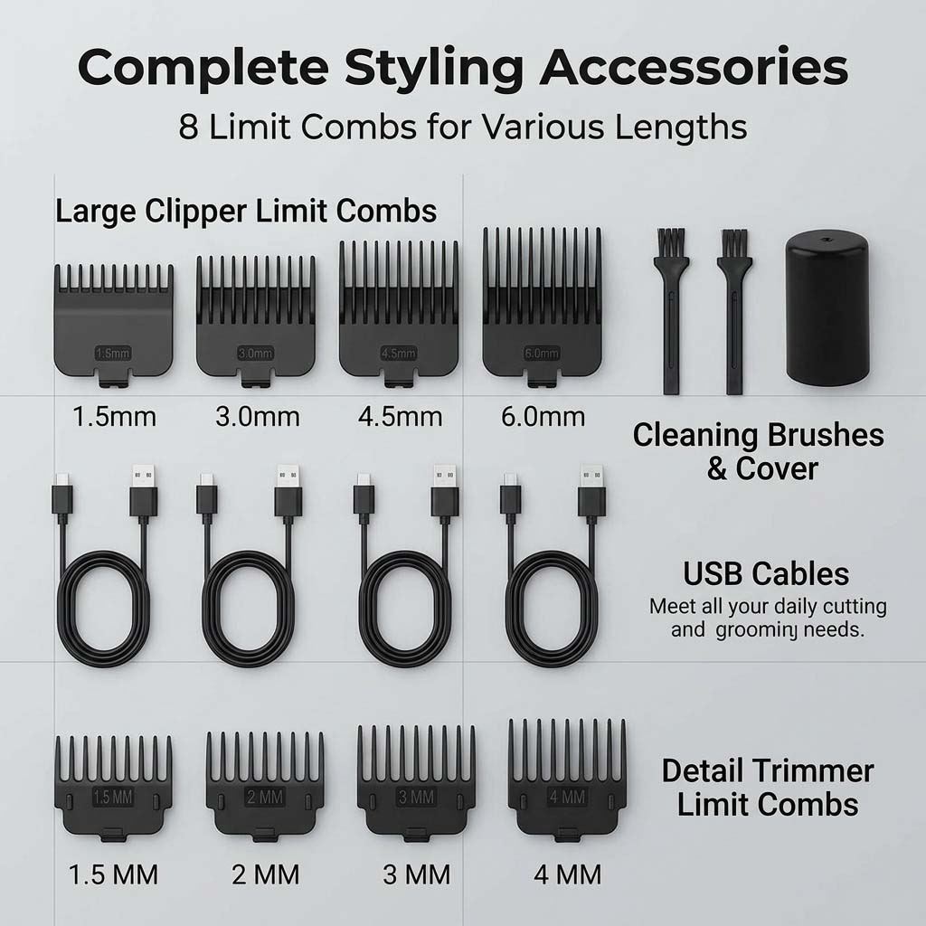 Набор для ухода за волосами 4  – обзор и цена Grooming Kit